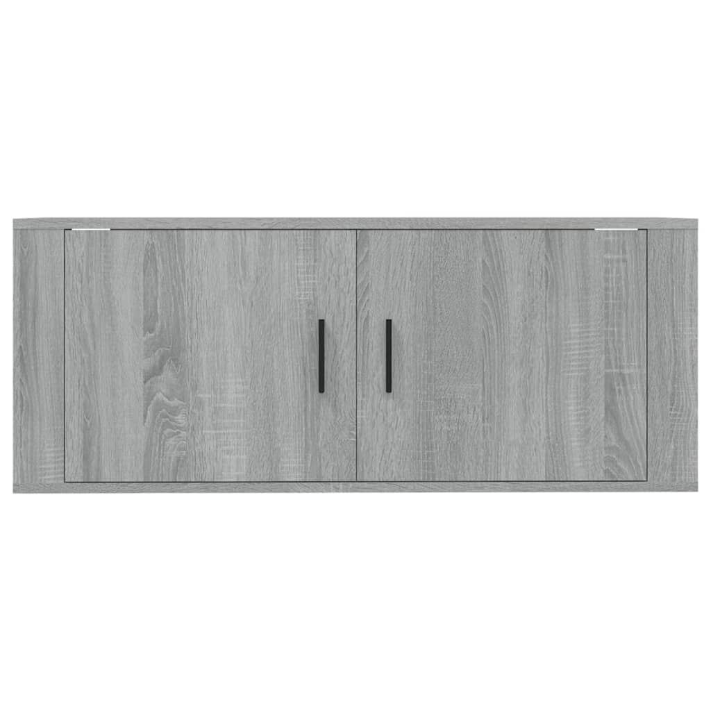 Szürke sonoma színű fali tv-szekrény 100x34,5x40 cm Szürke sonoma színű fali tv-szekrény 100x34,5x40 cm