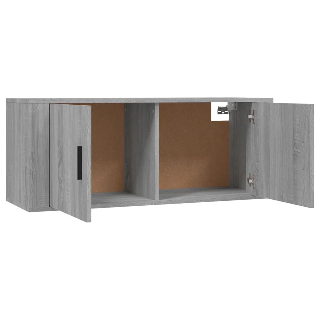 Szürke sonoma színű fali tv-szekrény 100x34,5x40 cm Szürke sonoma színű fali tv-szekrény 100x34,5x40 cm