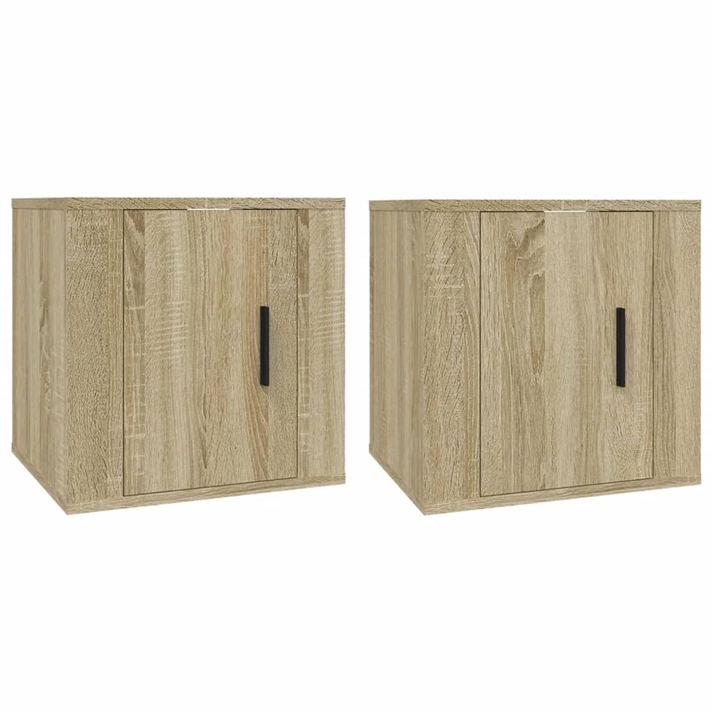2 db sonoma tölgy fali tv-szekrény 40x34,5x40 cm