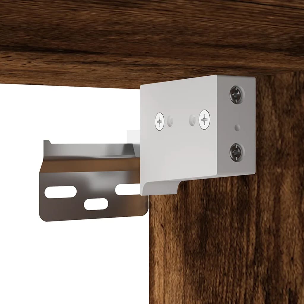 Füstös tölgy színű fali tv-szekrény 40x34,5x40 cm