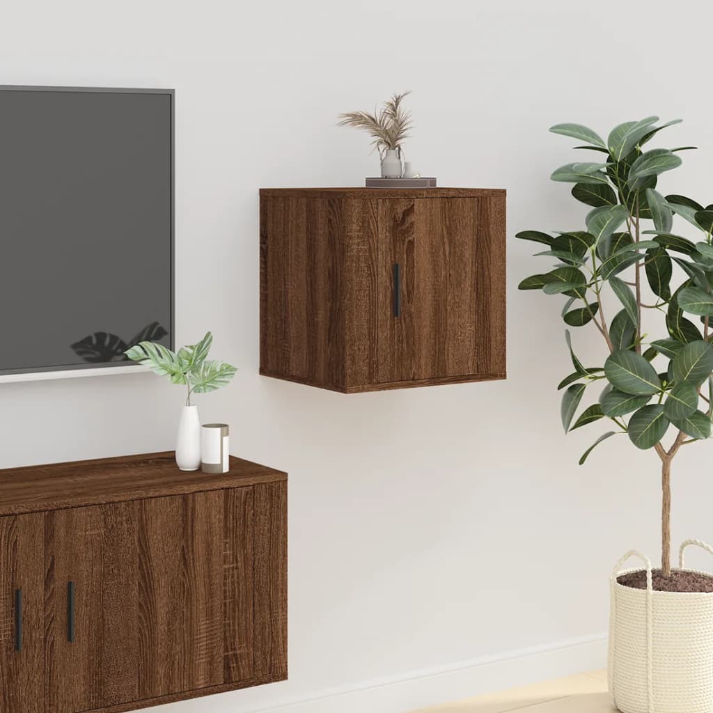 Barna tölgy színű fali tv-szekrény 40x34,5x40 cm Barna tölgy színű fali tv-szekrény 40x34,5x40 cm