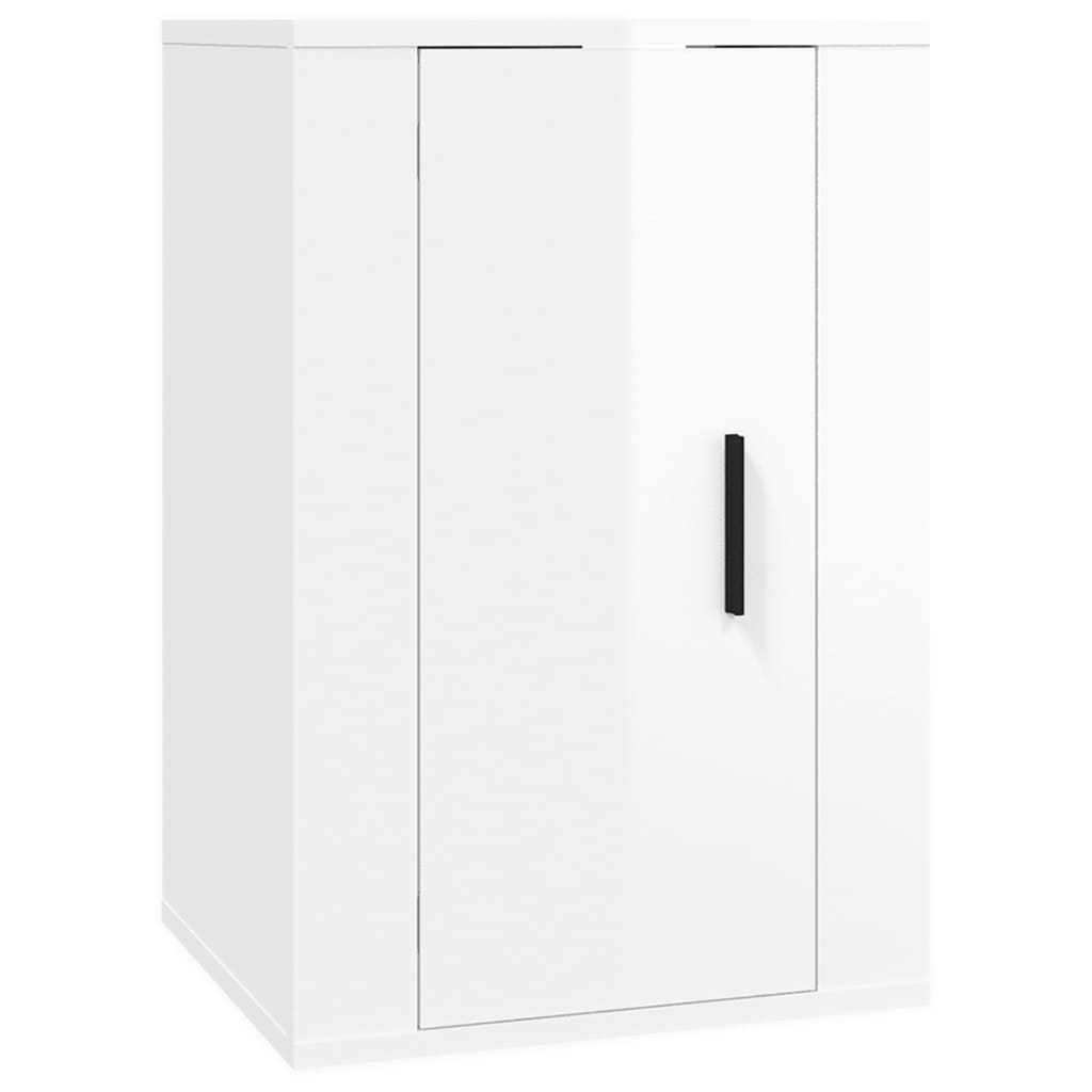 2 db magasfényű fehér fali tv-szekrény 40x34,5x60 cm 2 db magasfényű fehér fali tv-szekrény 40x34,5x60 cm