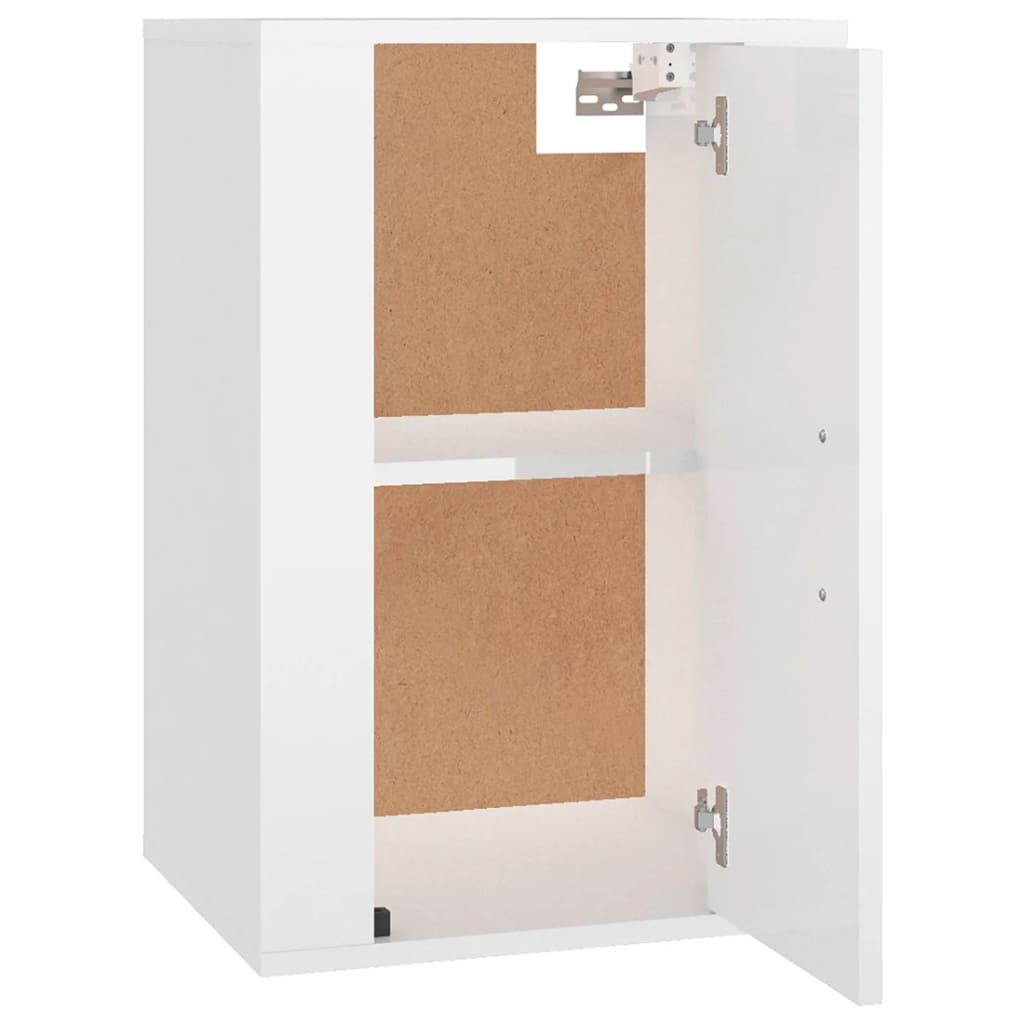 2 db magasfényű fehér fali tv-szekrény 40x34,5x60 cm 2 db magasfényű fehér fali tv-szekrény 40x34,5x60 cm