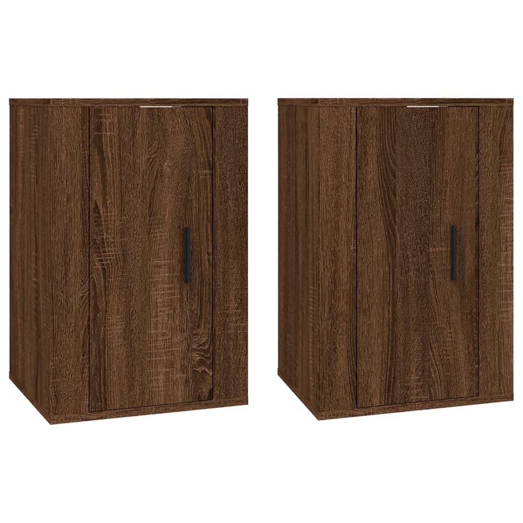 2 db barna tölgy falra szerelhető tv-szekrény 40x34,5x60 cm 2 db barna tölgy falra szerelhető tv-szekrény 40x34,5x60 cm