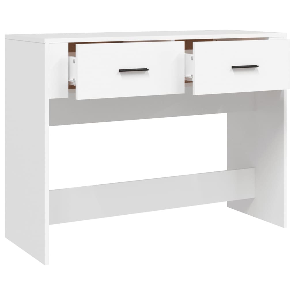 Fehér szerelt fa tálalóasztal 100 x 39 x 75 cm Fehér szerelt fa tálalóasztal 100 x 39 x 75 cm