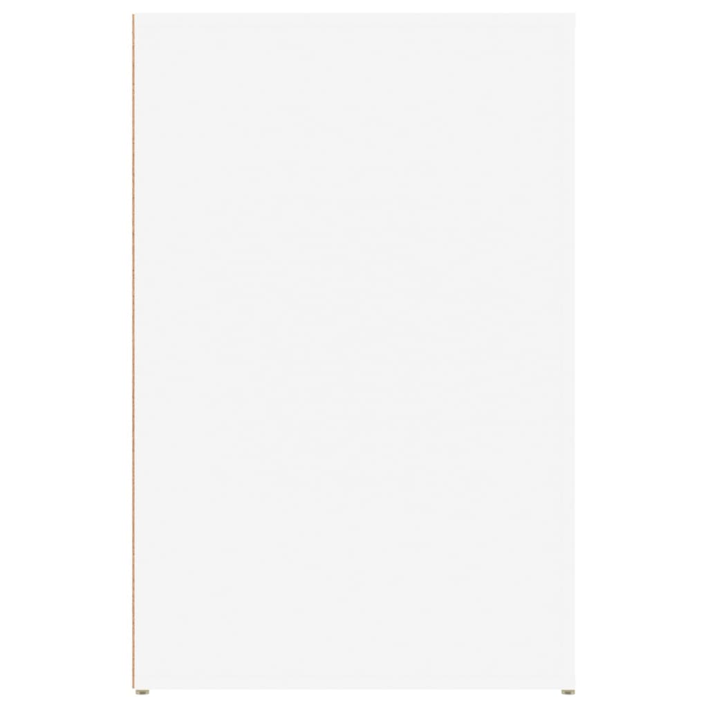 Fehér szerelt fa íróasztal 100 x 49 x 75 cm