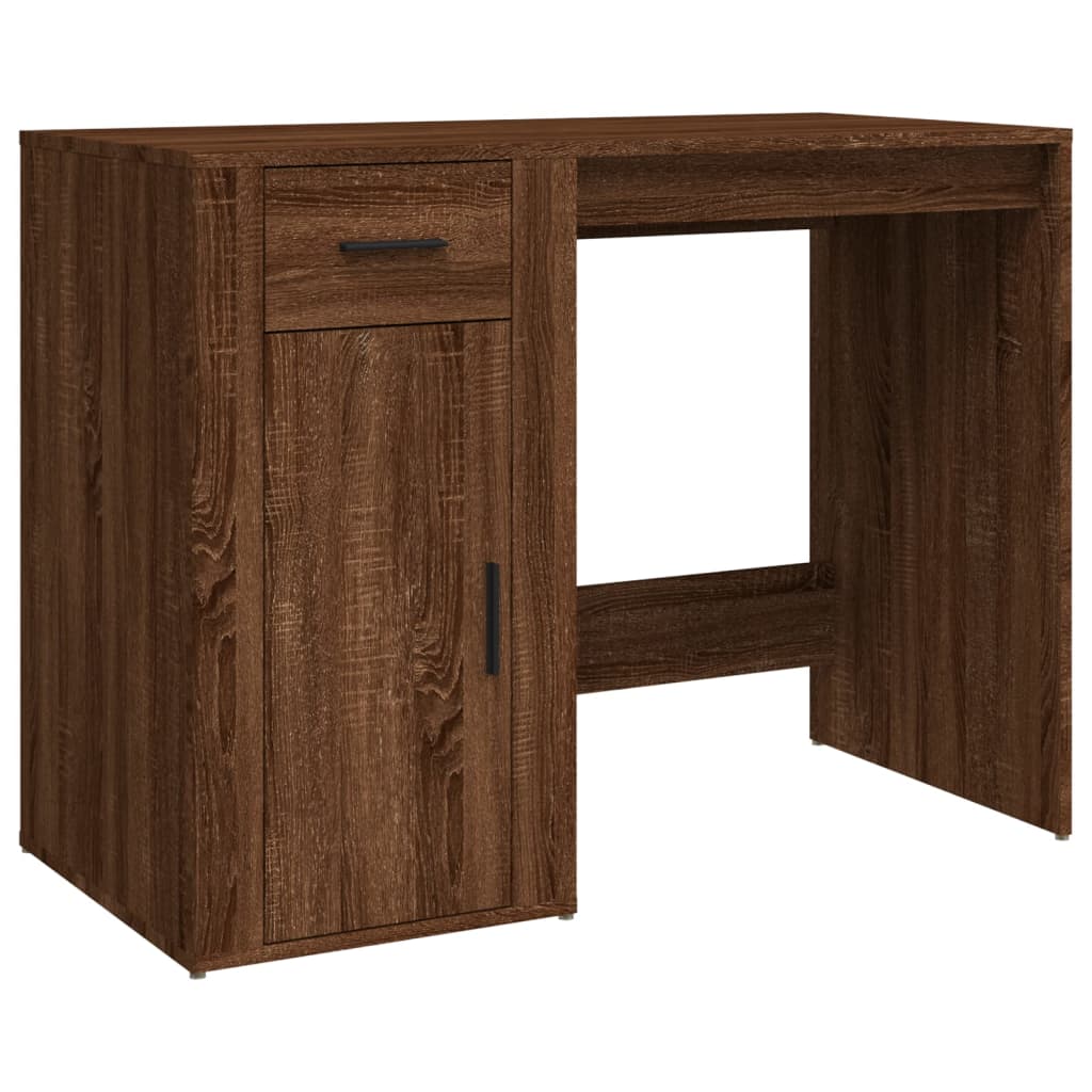 Barna tölgy színű szerelt fa íróasztal 100x49x75 cm Barna tölgy színű szerelt fa íróasztal 100x49x75 cm