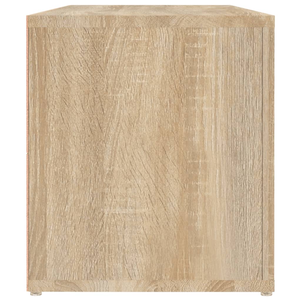 Sonoma tölgyszínű szerelt fa tv-szekrény 100x31,5x35 cm
