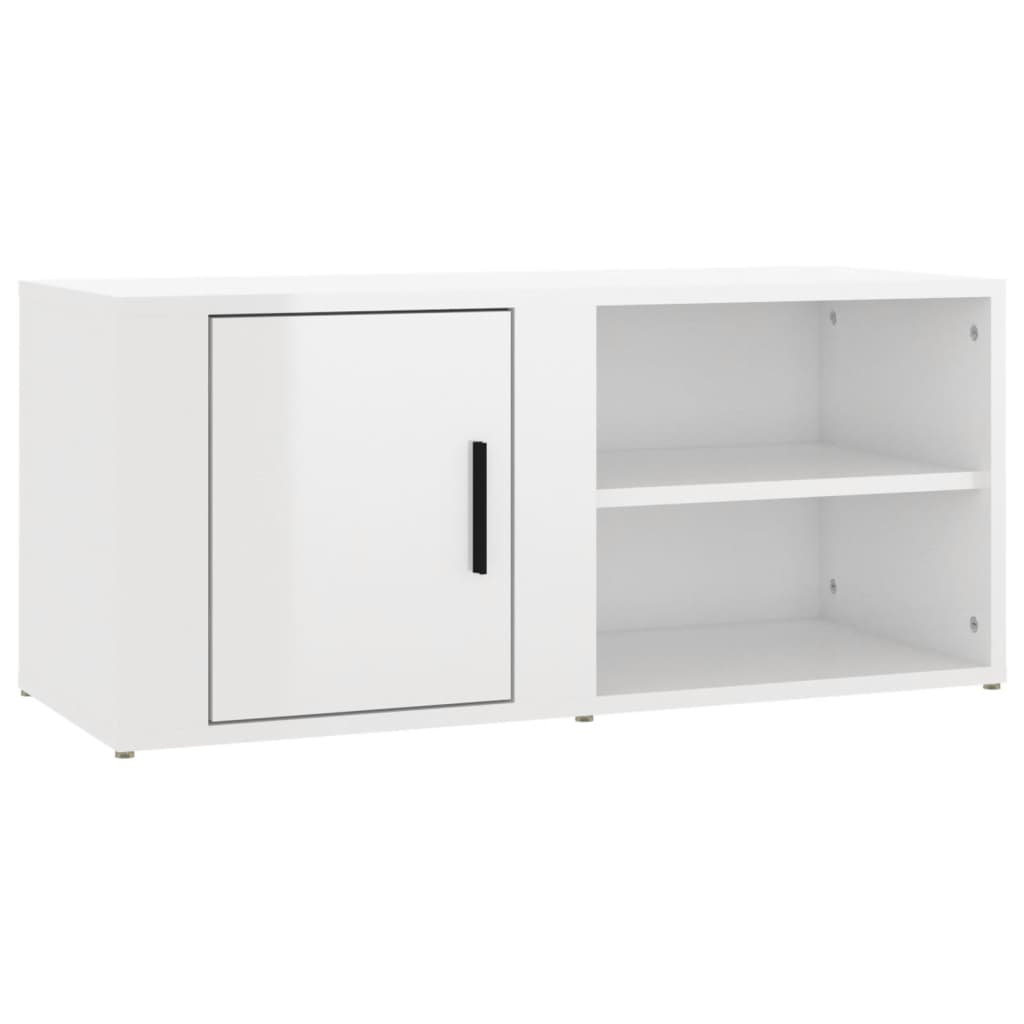 2 db magasfényű fehér szerelt fa tv-szekrény 80x31,5x36 cm 2 db magasfényű fehér szerelt fa tv-szekrény 80x31,5x36 cm