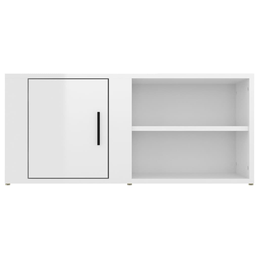 2 db magasfényű fehér szerelt fa tv-szekrény 80x31,5x36 cm 2 db magasfényű fehér szerelt fa tv-szekrény 80x31,5x36 cm