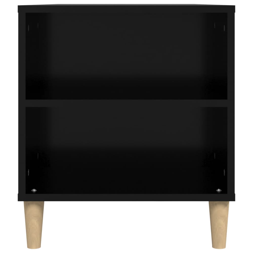 Fekete szerelt fa tv-szekrény 102x44,5x50 cm Fekete szerelt fa tv-szekrény 102x44,5x50 cm