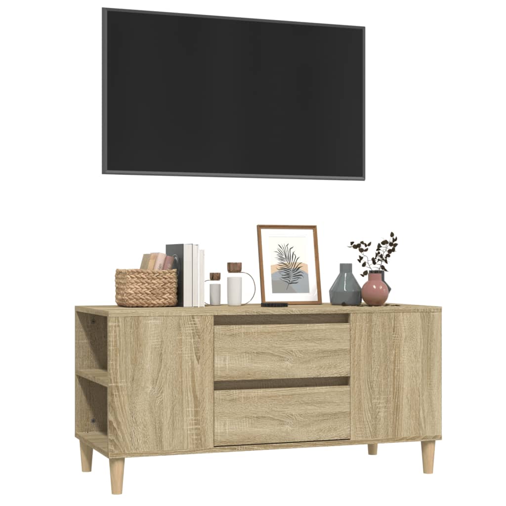 Sonoma-tölgyszínű szerelt fa fali tv-szekrény 102x44,5x50 cm Sonoma-tölgyszínű szerelt fa fali tv-szekrény 102x44,5x50 cm