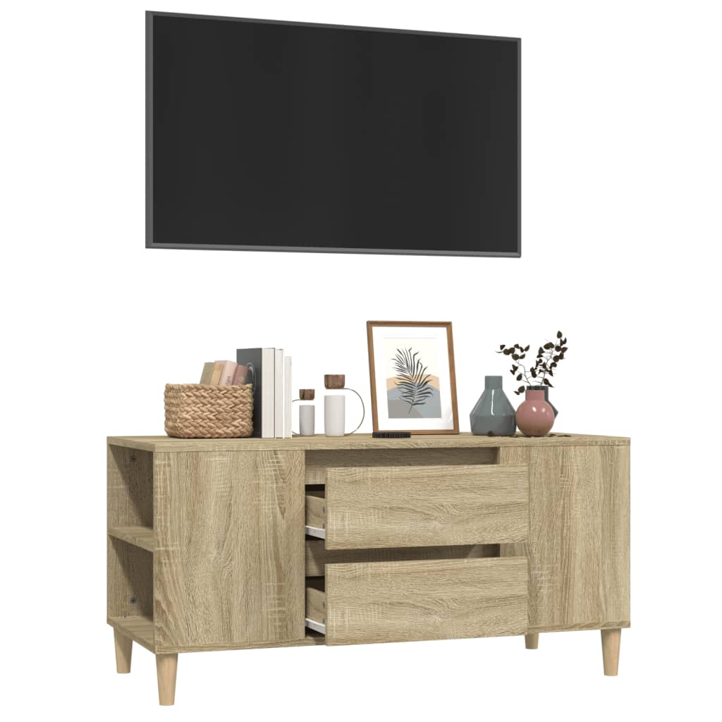 Sonoma-tölgyszínű szerelt fa fali tv-szekrény 102x44,5x50 cm Sonoma-tölgyszínű szerelt fa fali tv-szekrény 102x44,5x50 cm