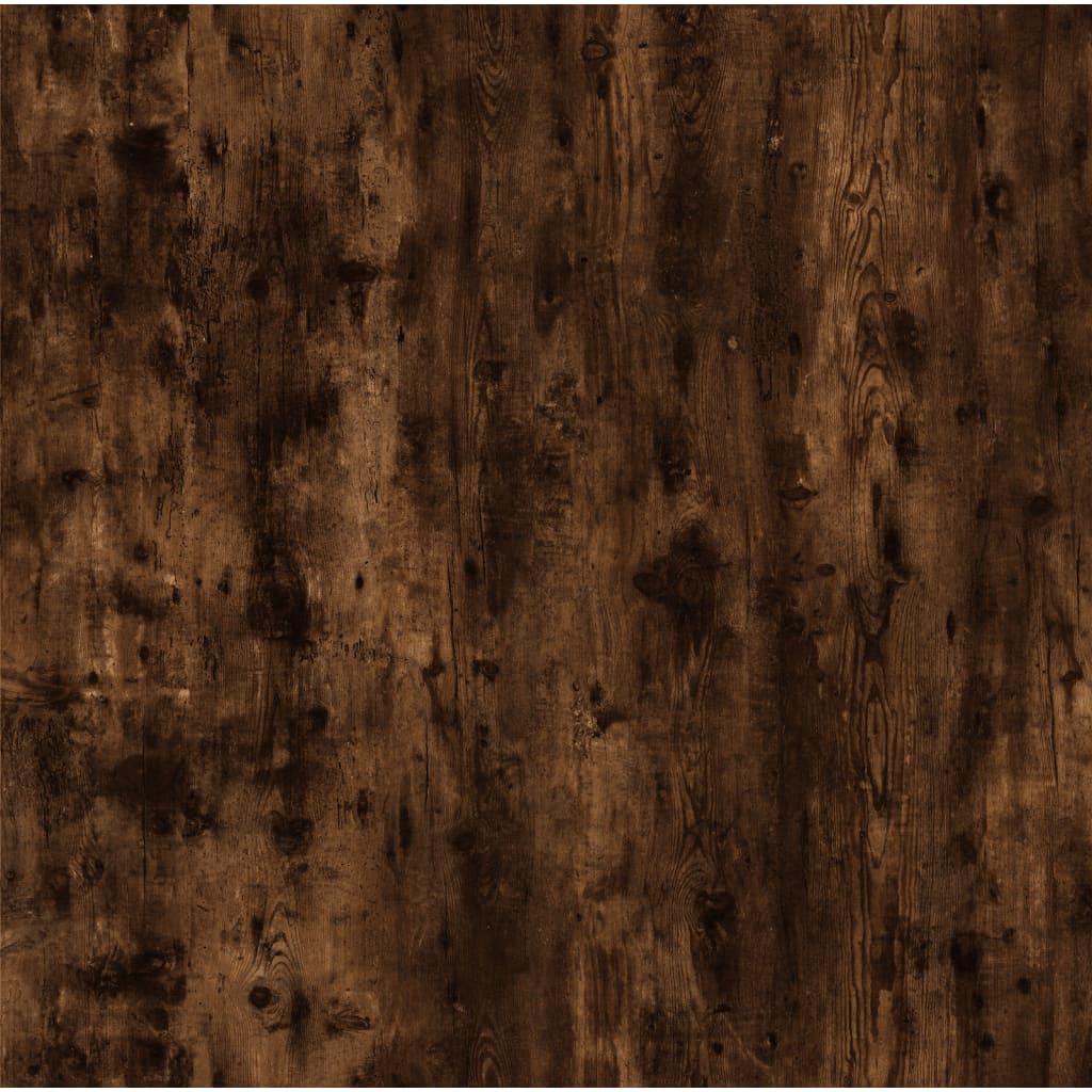 Füstös tölgyszínű szerelt fa tálalószekrény 100x30x59,5 cm
