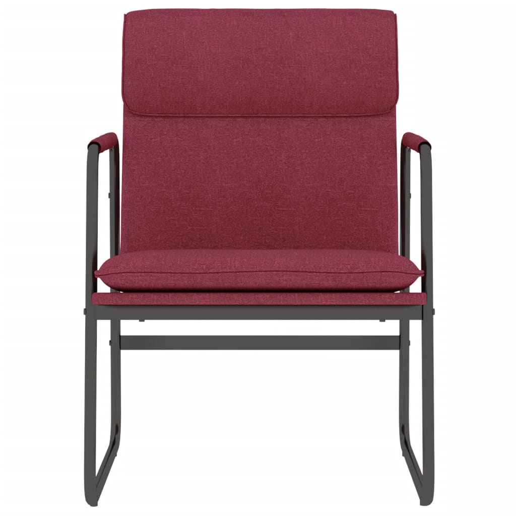 Bordó szövet pihenőszék 55 x 64 x 80 cm