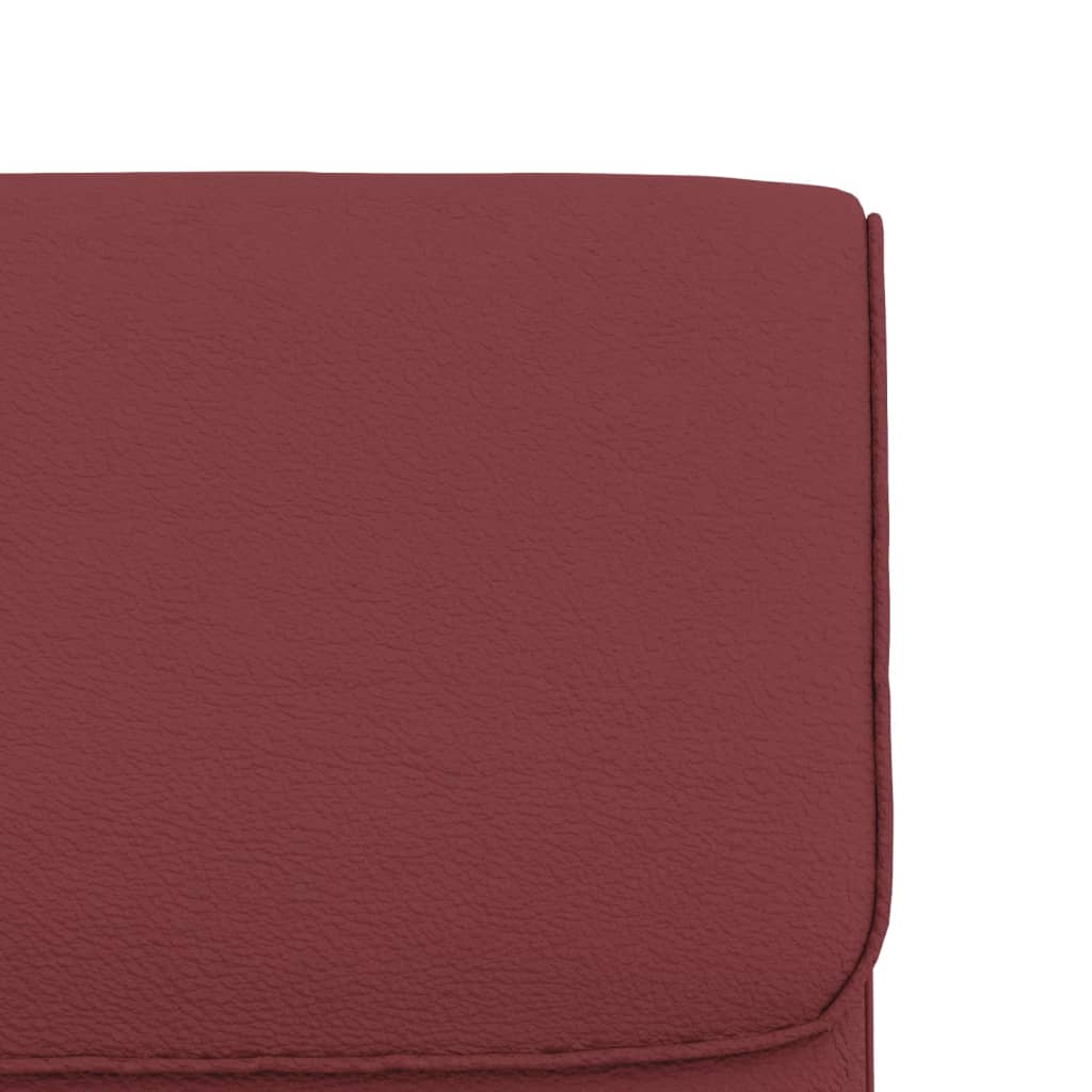 Bordó műbőr pihenőszék 55 x 64 x 80 cm