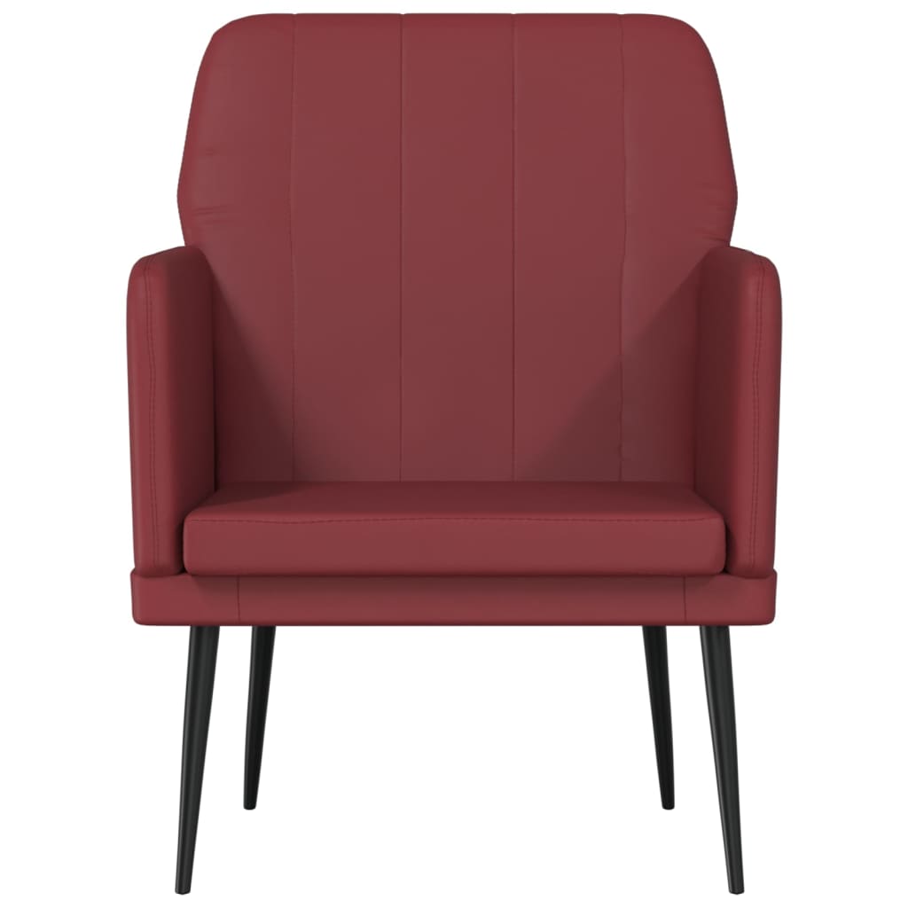 Bordó műbőr fotel 61 x 78 x 80 cm