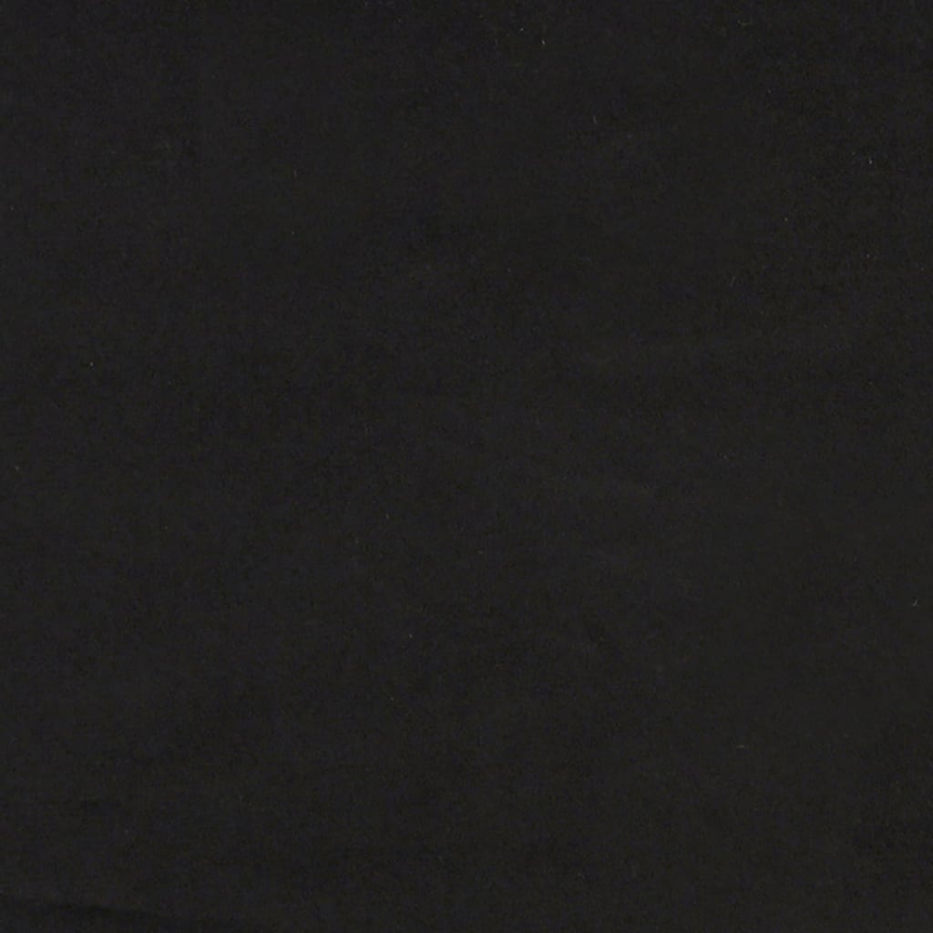 Fekete bársonyfotel 62x79x79 cm