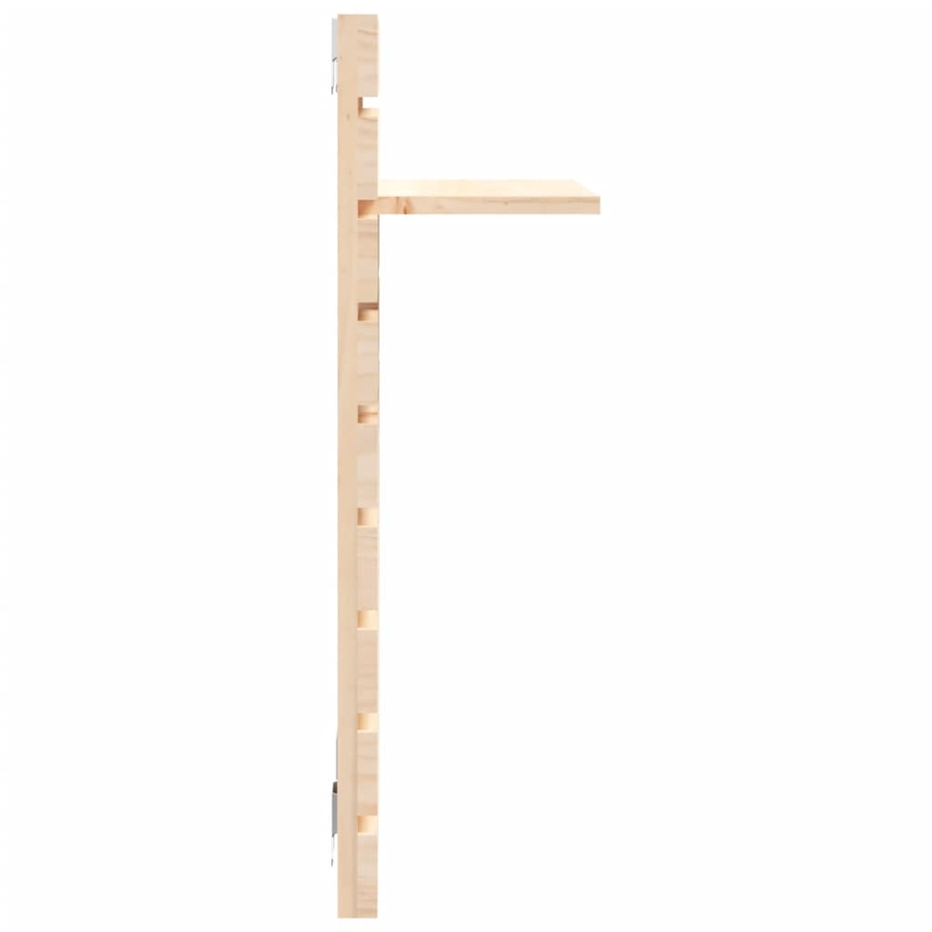 2 db tömör fenyőfa falra szerelhető éjjeli polc