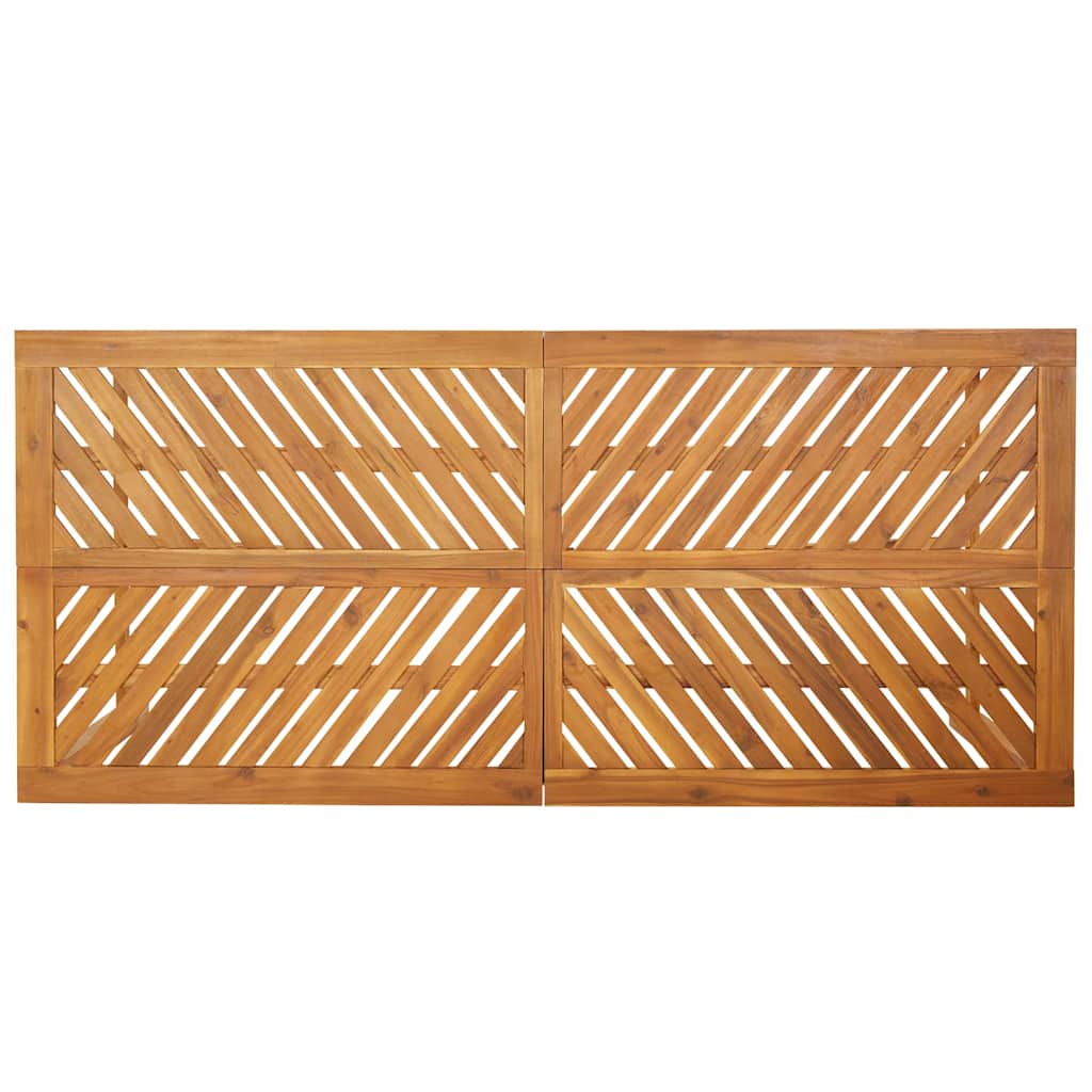 Kert étkező szett 9 pcs barna tömör akácfa