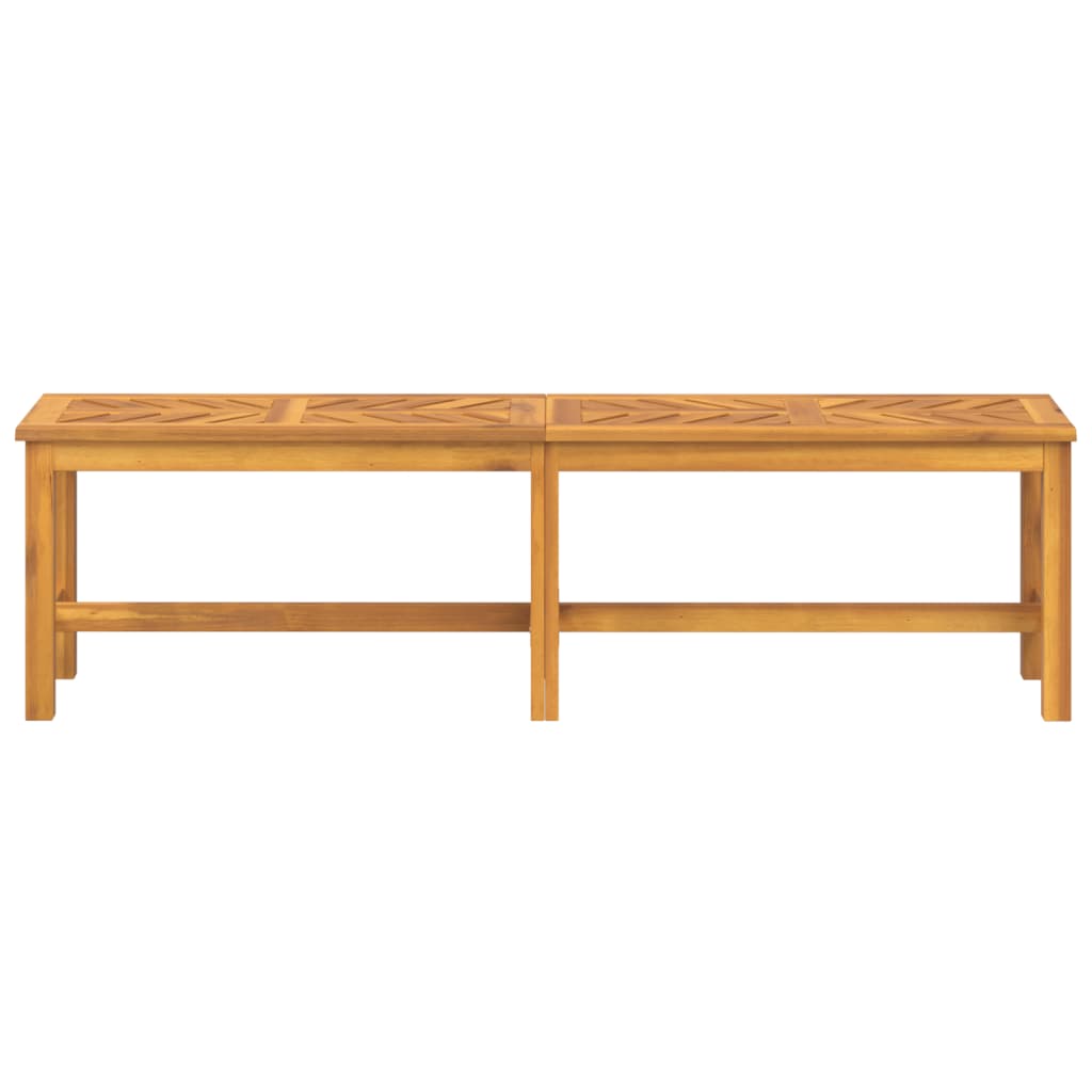 Tömör akácfa kerti pad 150 cm