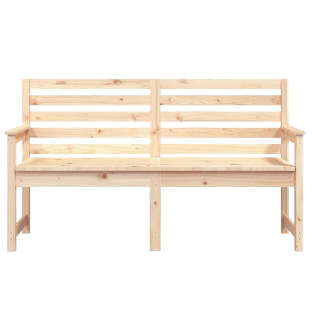 Tömör fenyőfa kerti pad 159,5x48x91,5 cm