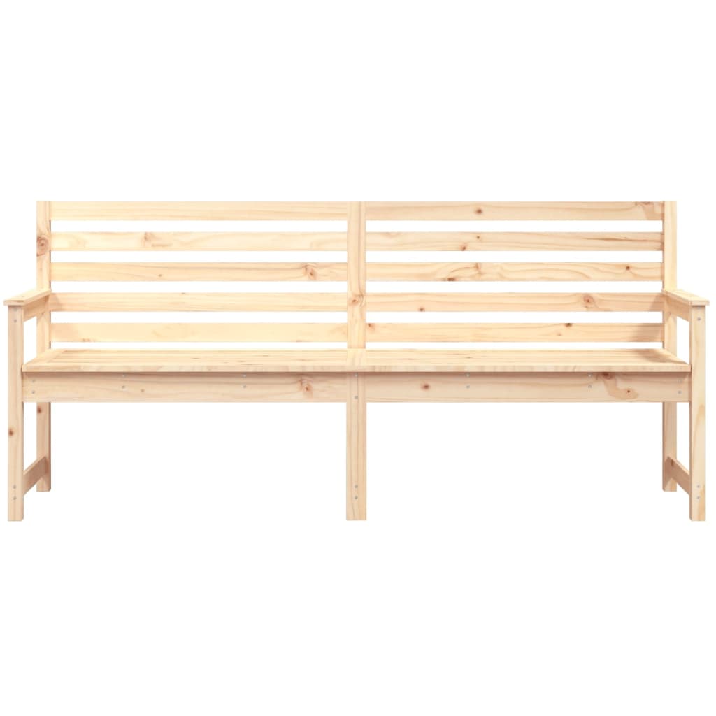 Tömör fenyőfa kerti pad 203,5x48x91,5 cm