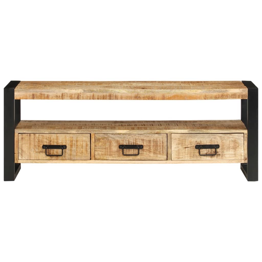Tömör mangófa tv-szekrény 120 x 30 x 45 cm Tömör mangófa tv-szekrény 120 x 30 x 45 cm