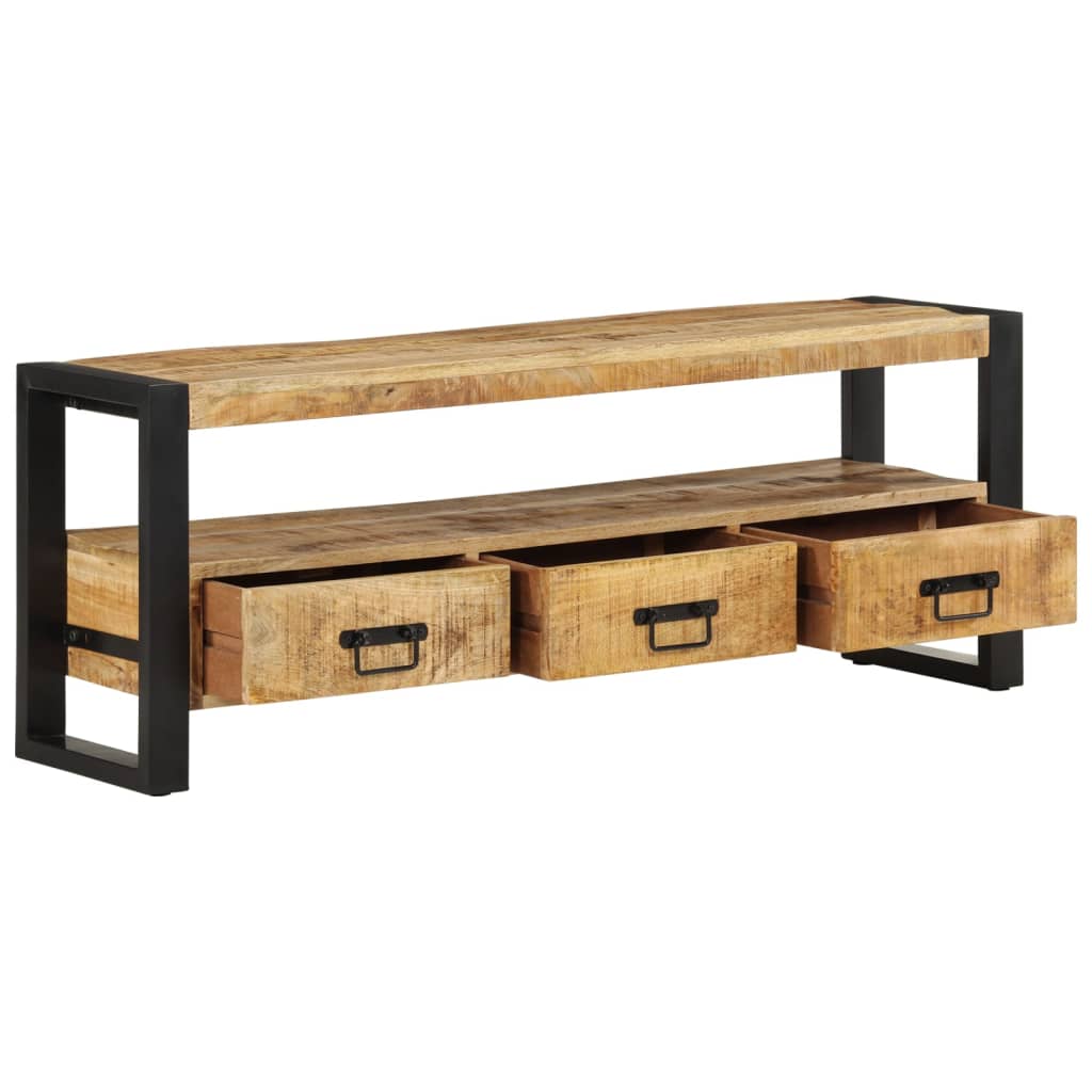 Tömör mangófa tv-szekrény 120 x 30 x 45 cm Tömör mangófa tv-szekrény 120 x 30 x 45 cm
