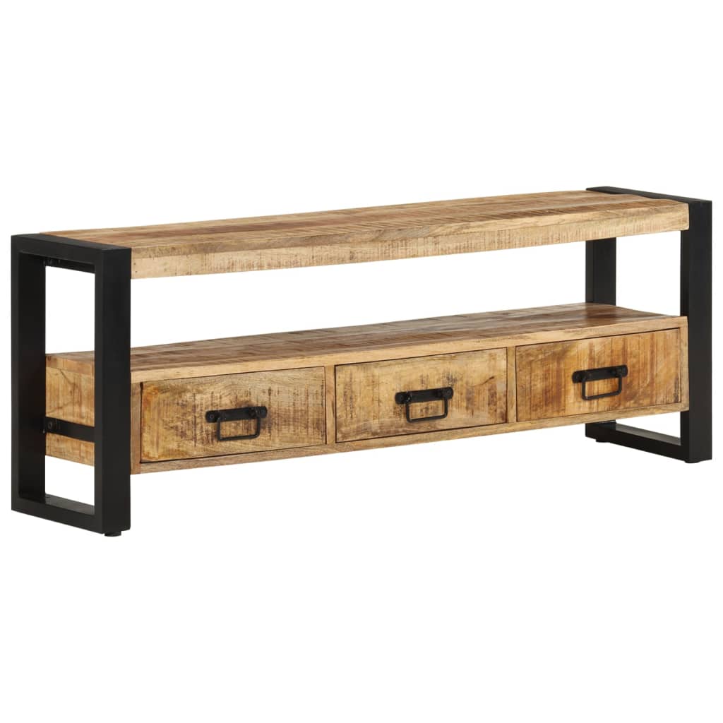Tömör mangófa tv-szekrény 120 x 30 x 45 cm Tömör mangófa tv-szekrény 120 x 30 x 45 cm