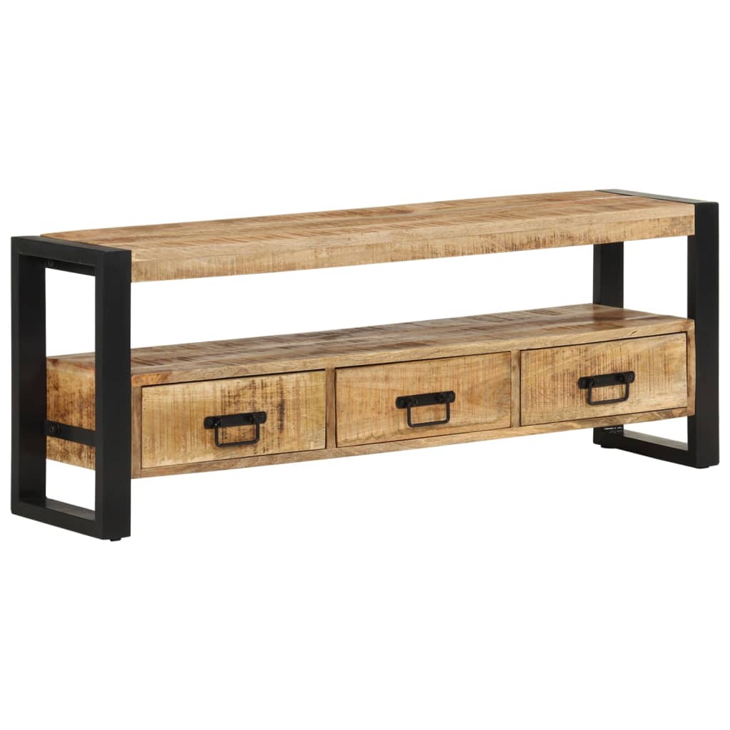 Tömör mangófa tv-szekrény 120 x 30 x 45 cm Tömör mangófa tv-szekrény 120 x 30 x 45 cm