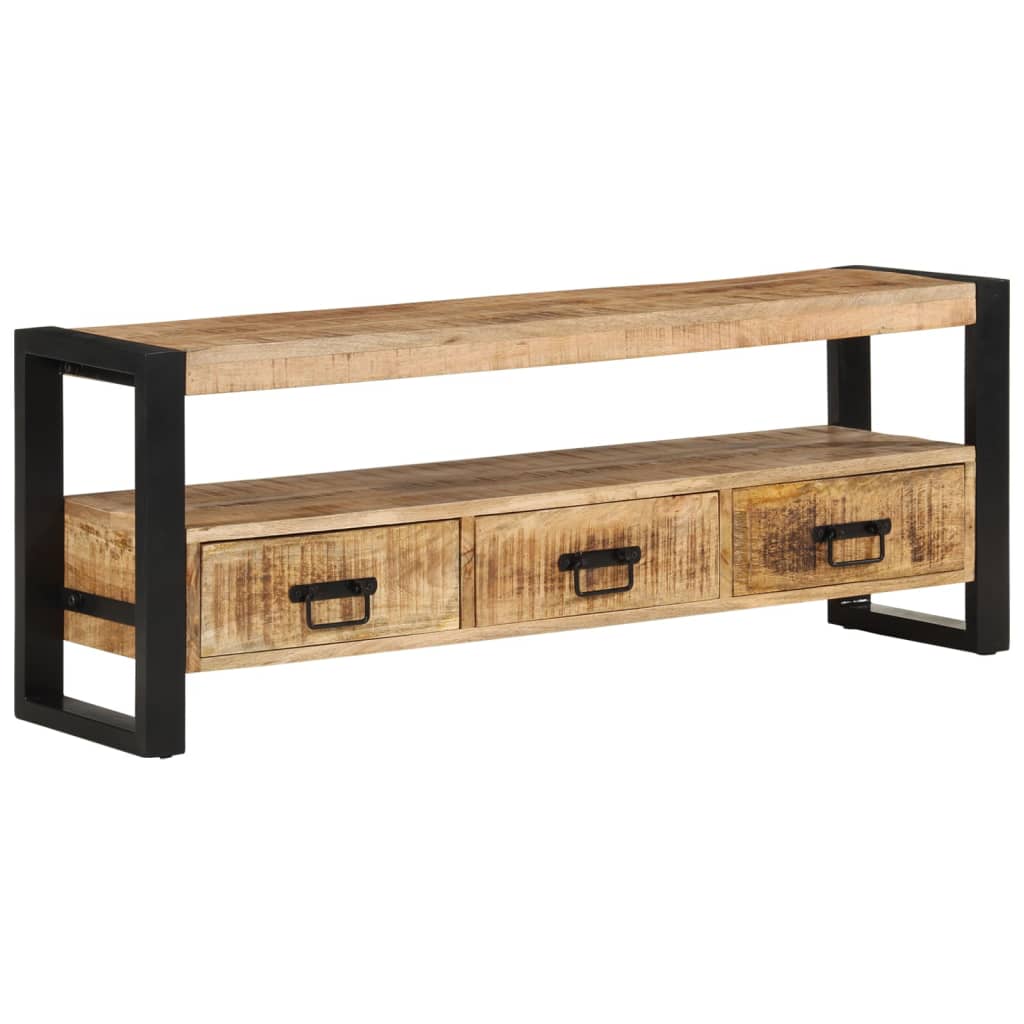 Tömör mangófa tv-szekrény 120 x 30 x 45 cm Tömör mangófa tv-szekrény 120 x 30 x 45 cm