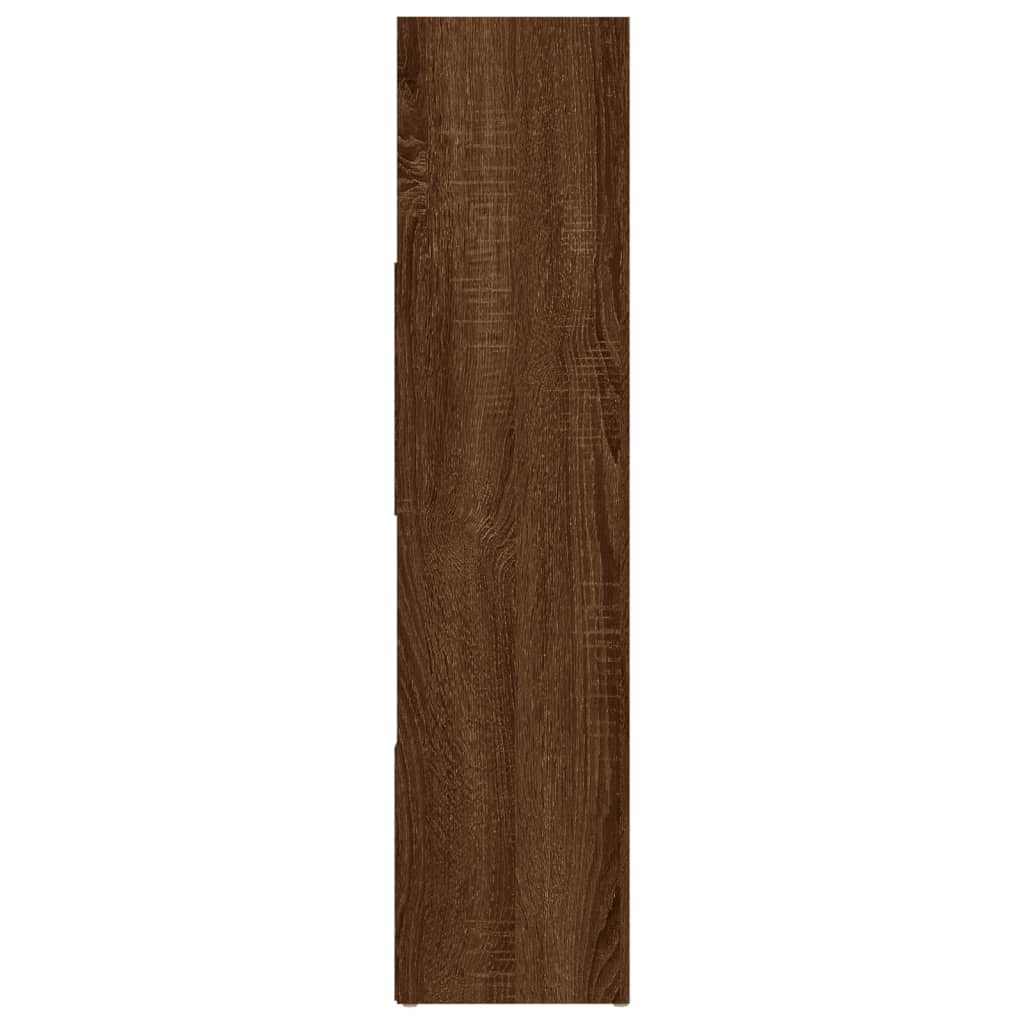Barna tölgyszínű könyvszekrény/térelválasztó 105 x 24 x 102 cm Barna tölgyszínű könyvszekrény/térelválasztó 105 x 24 x 102 cm