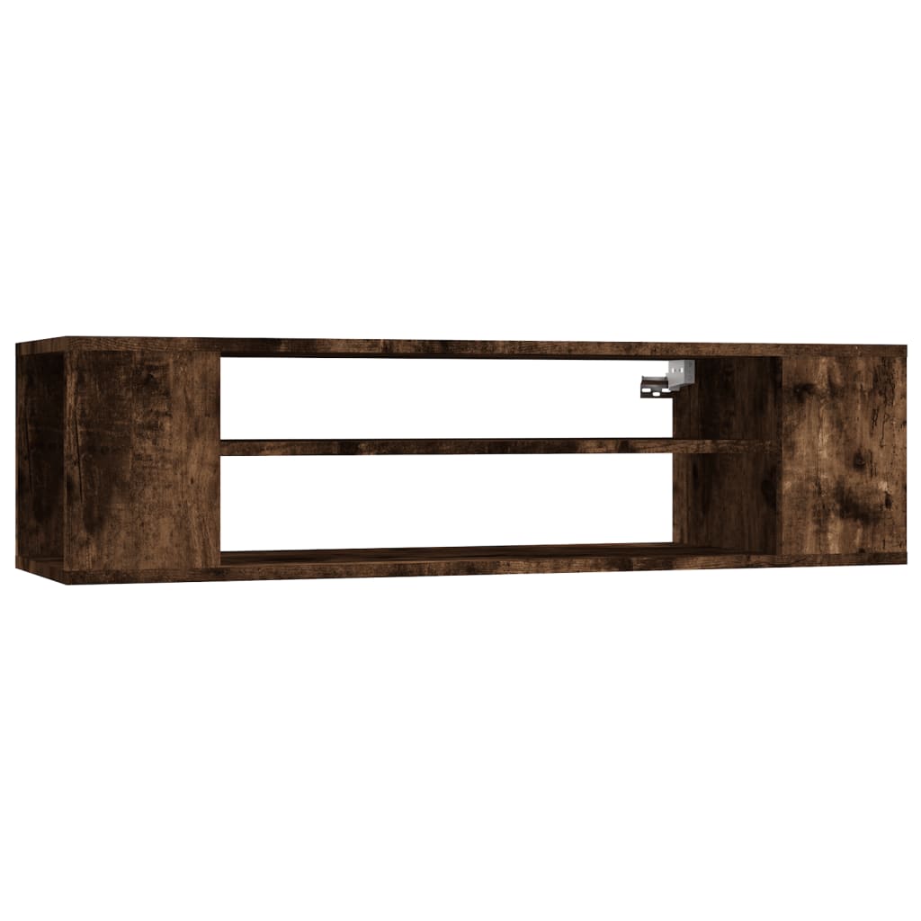 Füstös tölgyszínű szerelt fa függő tv-szekrény 100x30x26,5 cm Füstös tölgyszínű szerelt fa függő tv-szekrény 100x30x26,5 cm