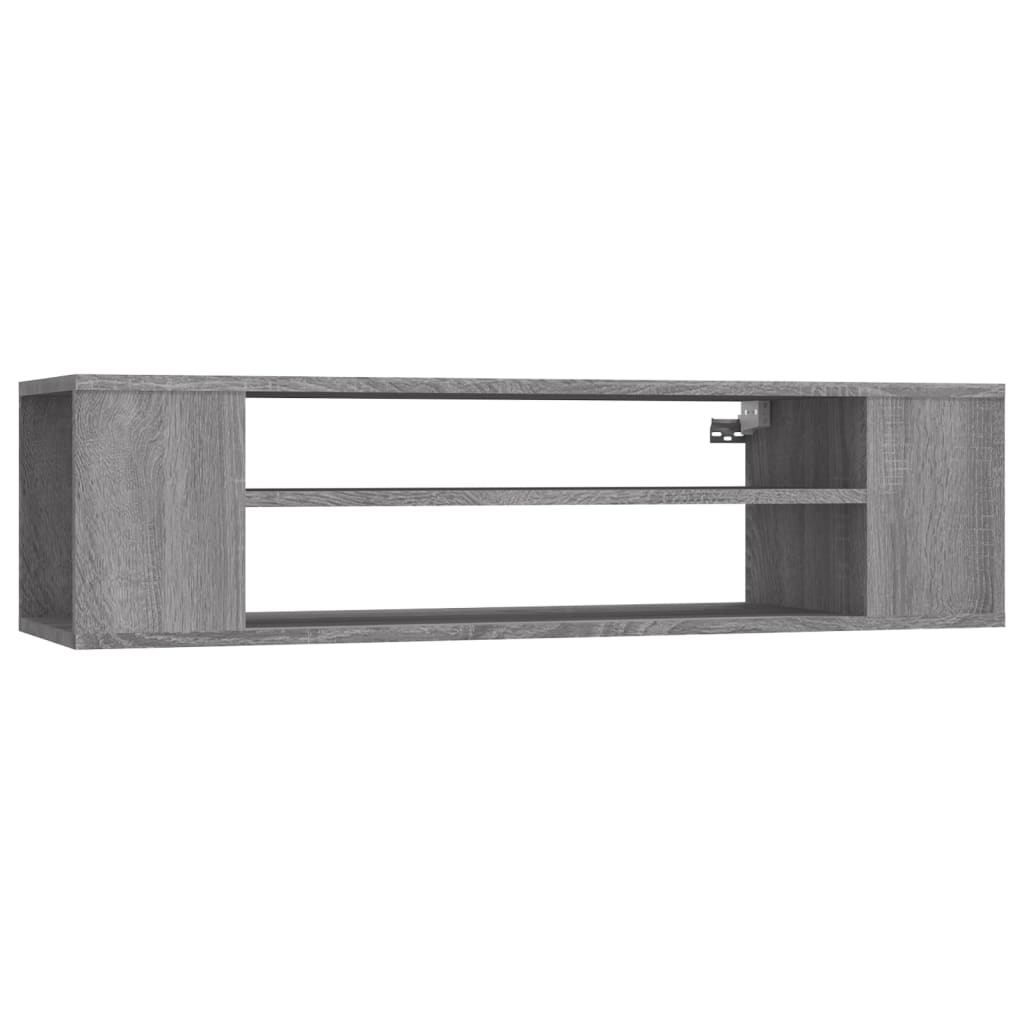 Szürke sonoma színű szerelt fa függő tv-szekrény 100x30x26,5 cm Szürke sonoma színű szerelt fa függő tv-szekrény 100x30x26,5 cm
