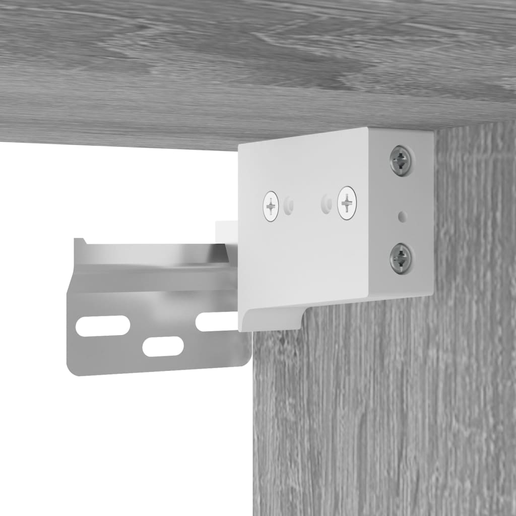 Szürke sonoma színű szerelt fa függő tv-szekrény 100x30x26,5 cm Szürke sonoma színű szerelt fa függő tv-szekrény 100x30x26,5 cm