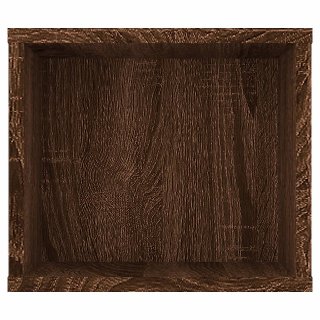 Barna tölgyszínű szerelt fa függő tv-szekrény 100x30x26,5 cm Barna tölgyszínű szerelt fa függő tv-szekrény 100x30x26,5 cm