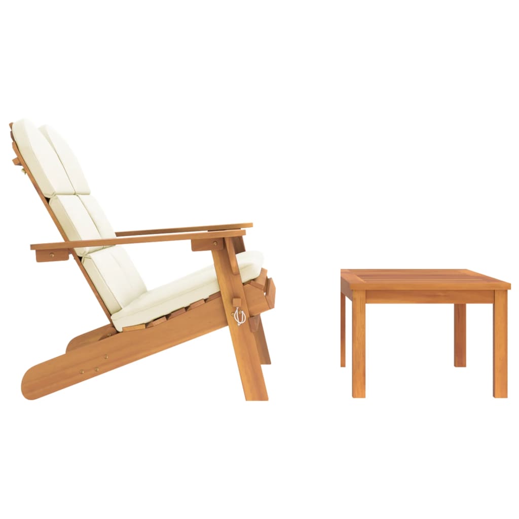 2 részes tömör akácfa kerti adirondack ülőgarnitúra