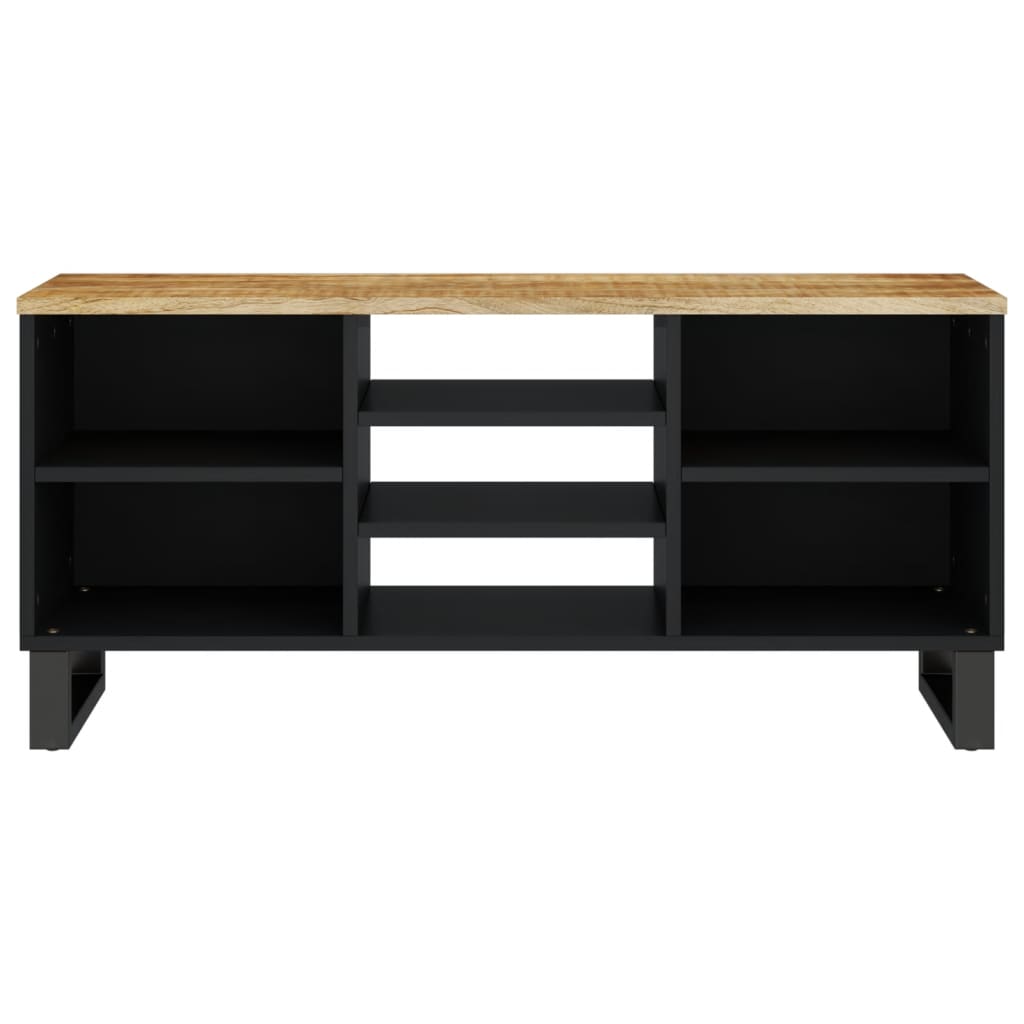 Tömör mangó- és szerelt fa tv-szekrény 100 x 33 x 46 cm