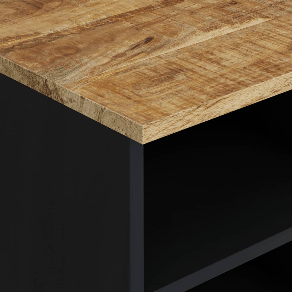 Tömör mangó- és szerelt fa tv-szekrény 100 x 33 x 46 cm
