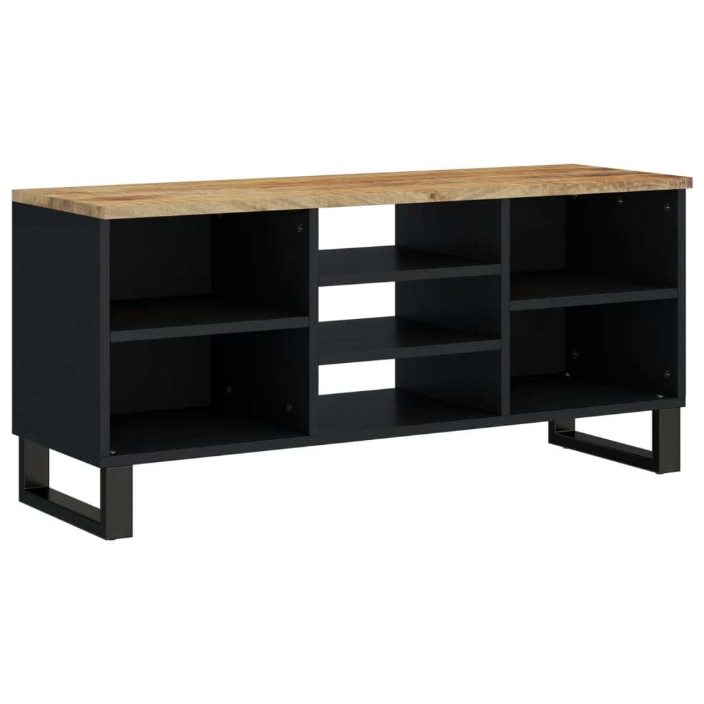 Tömör mangó- és szerelt fa tv-szekrény 100 x 33 x 46 cm