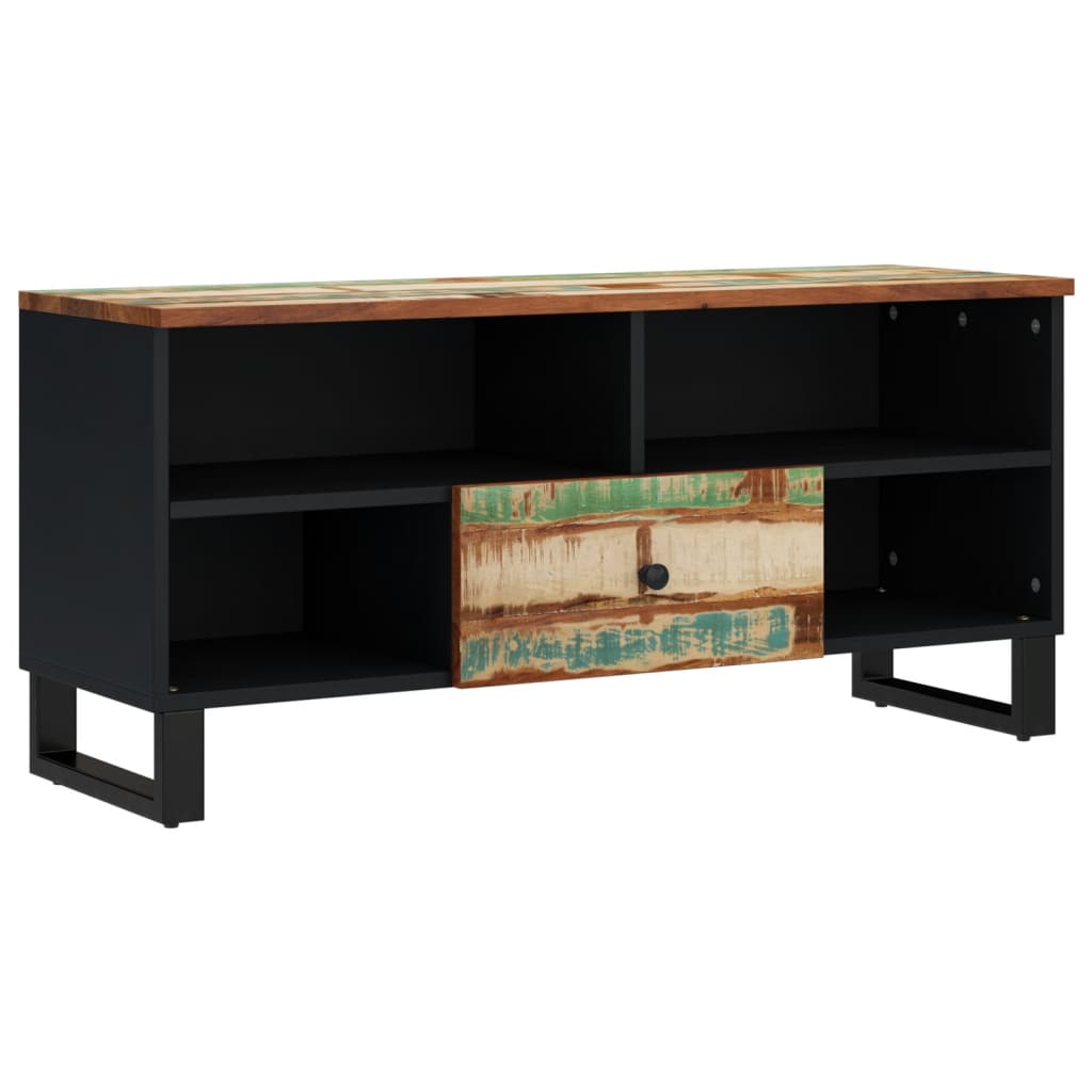 Tömör újrahasznosított és szerelt fa tv-szekrény 100x33x46 cm Tömör újrahasznosított és szerelt fa tv-szekrény 100x33x46 cm
