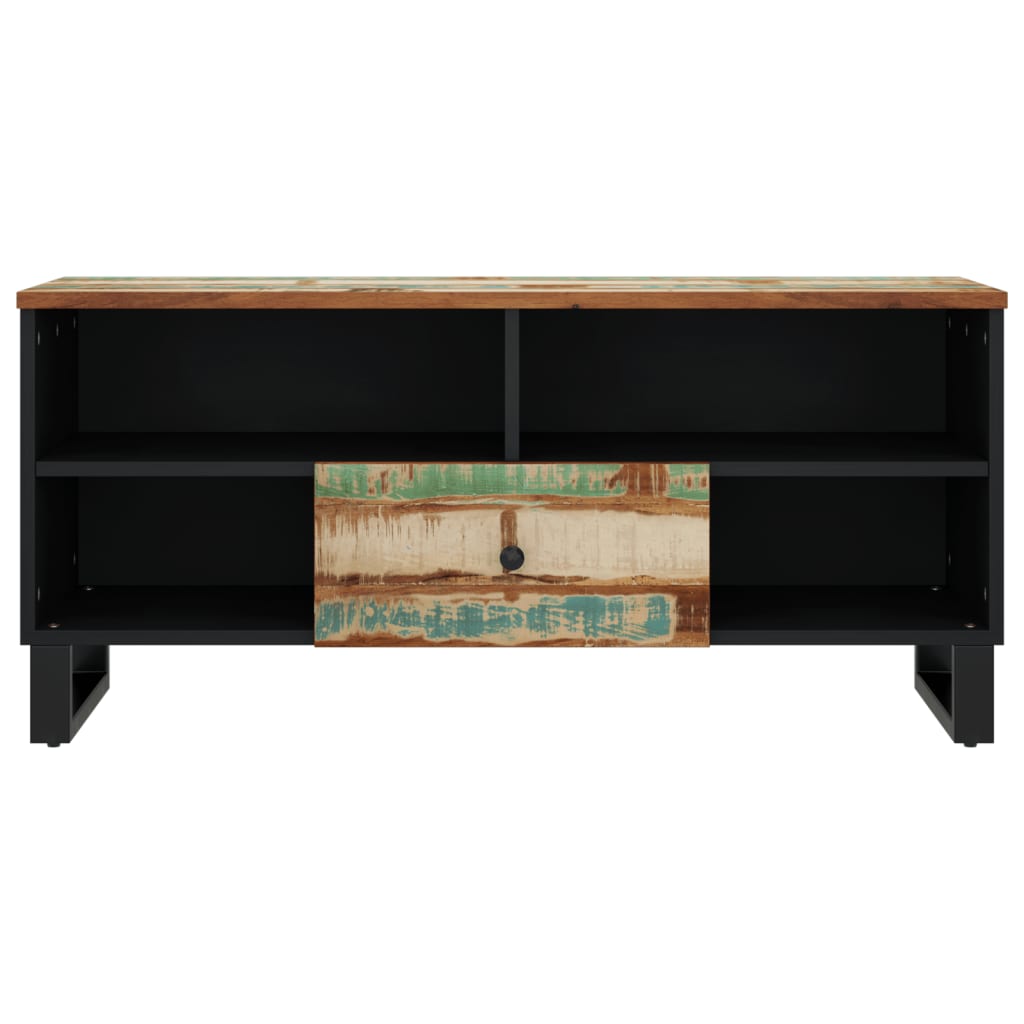 Tömör újrahasznosított és szerelt fa tv-szekrény 100x33x46 cm Tömör újrahasznosított és szerelt fa tv-szekrény 100x33x46 cm