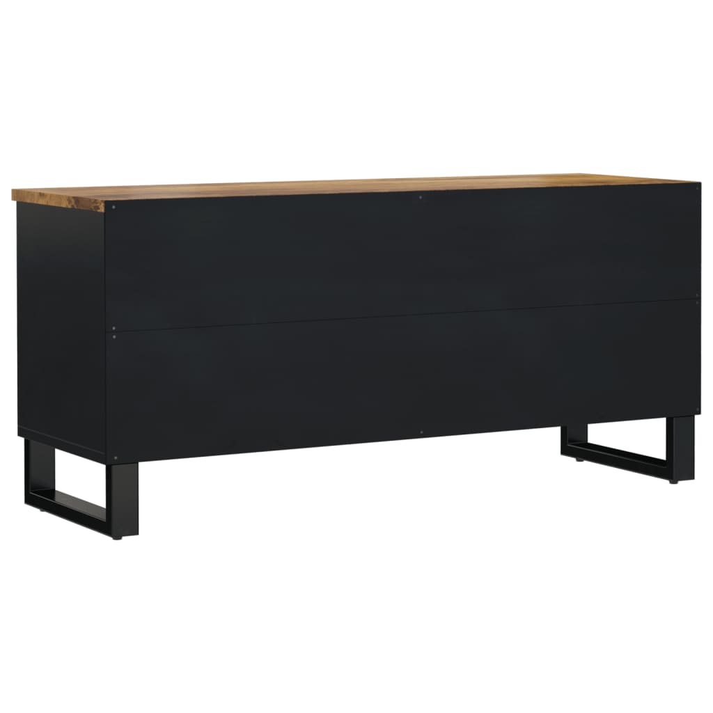 Tömör mangófa és szerelt fa tv-szekrény 100 x 33 x 46 cm Tömör mangófa és szerelt fa tv-szekrény 100 x 33 x 46 cm