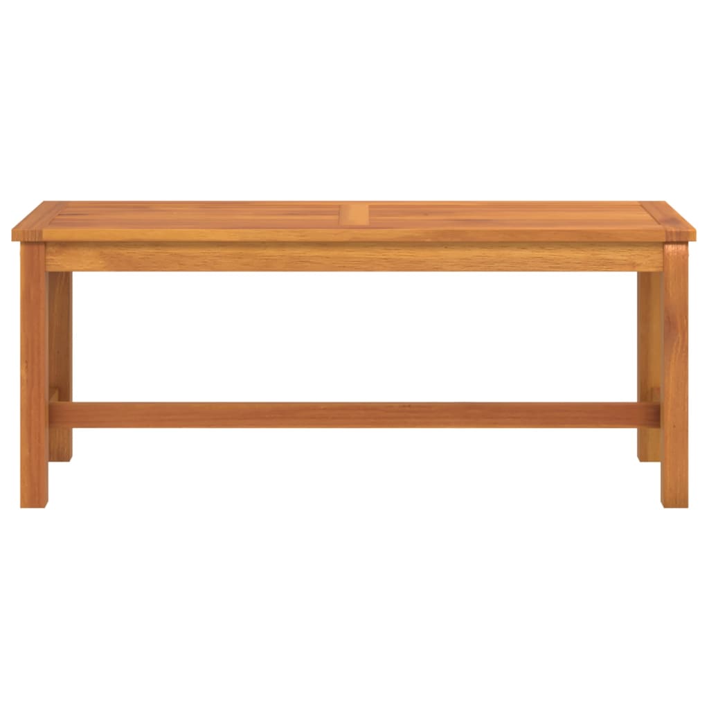 Tömör akácfa kerti pad 110 x 35 x 45 cm