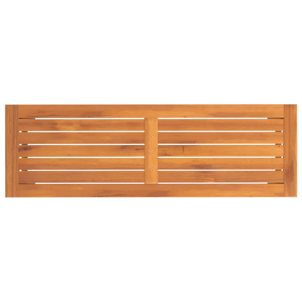 Tömör akácfa kerti pad 110 x 35 x 45 cm