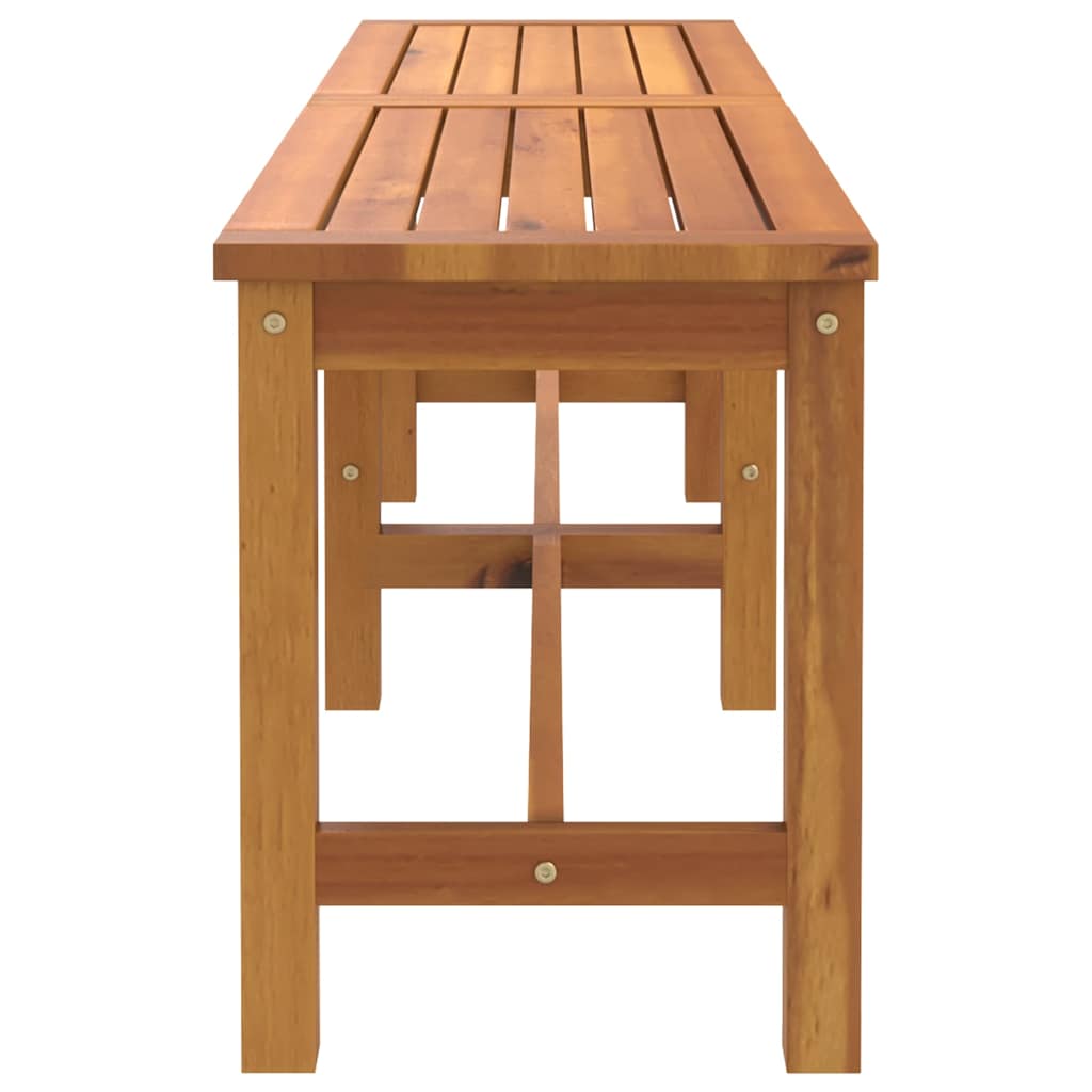 Tömör akácfa kerti pad 150 x 35 x 45 cm
