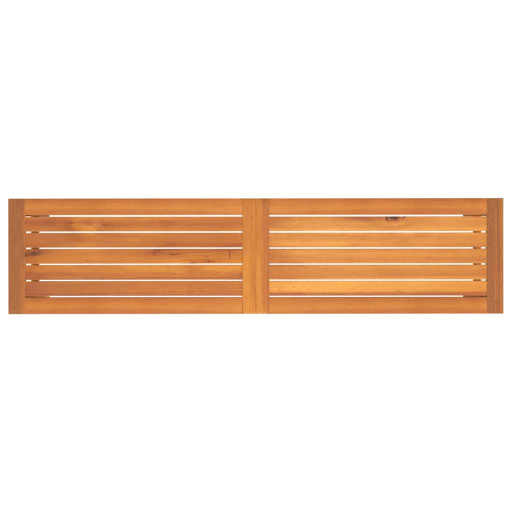 Tömör akácfa kerti pad 150 x 35 x 45 cm