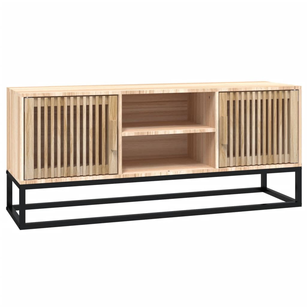 Szerelt fa és vas tv-szekrény 105x30x45 cm