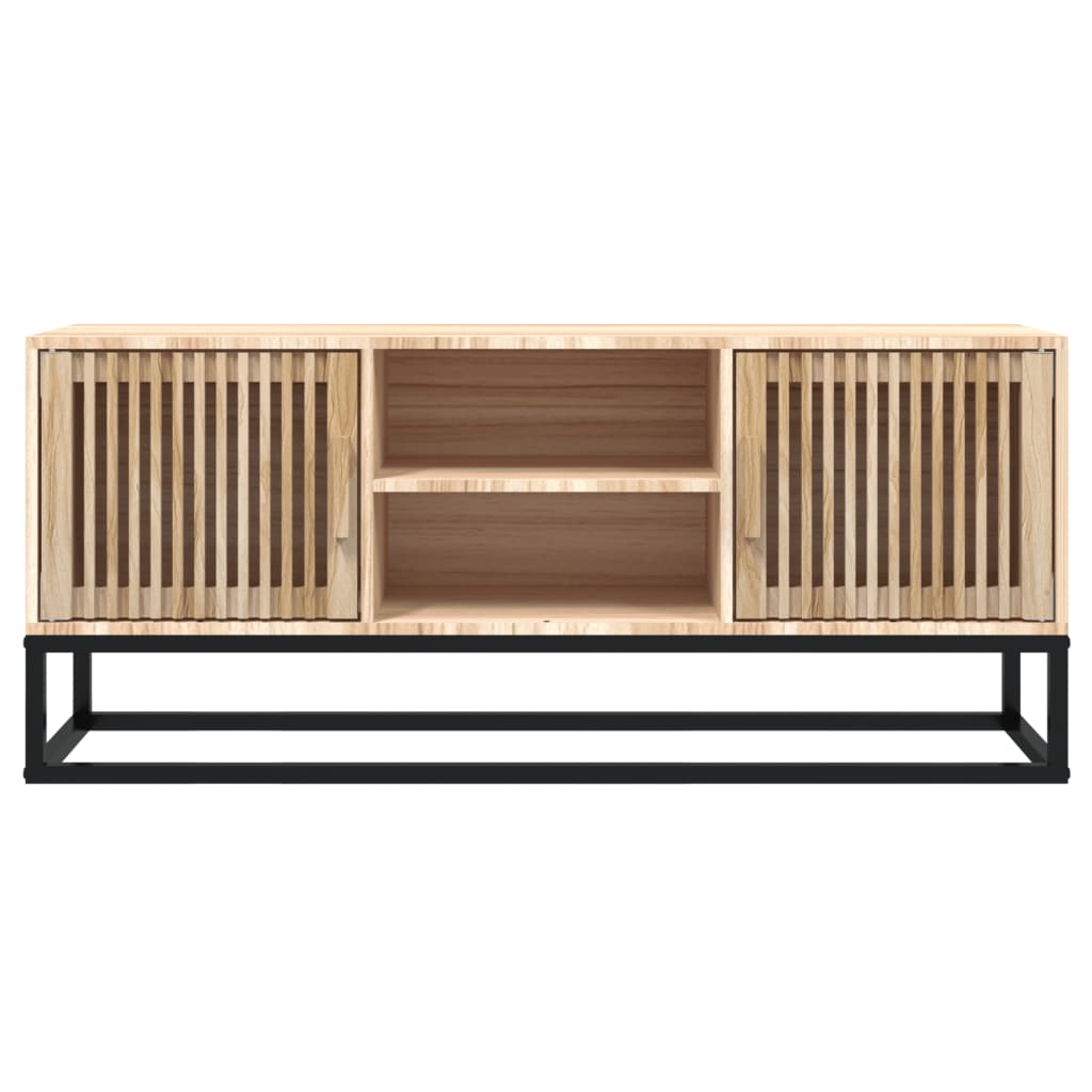 Szerelt fa és vas tv-szekrény 105x30x45 cm